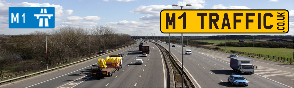 Map Of The M1 Map Of The M1 Motorway Junctions