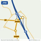 Map of M1 junction 11A