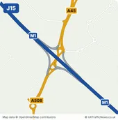 Map of M1 junction 15