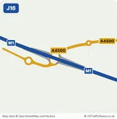 Map of M1 junction 16