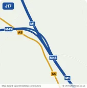 Map of M1 junction 17