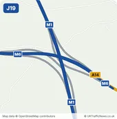 Map of M1 junction 19