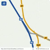 Map of M1 junction 2
