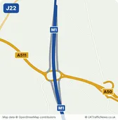 Map of M1 junction 22