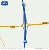 Map of M1 junction 23