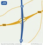 Map of M1 junction 25