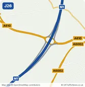 Map of M1 junction 26