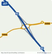 Map of M1 junction 27