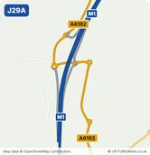 Map of M1 junction 29A