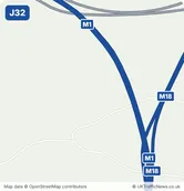 Map of M1 junction 32