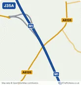Map of M1 junction 35A