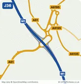 Map of M1 junction 36