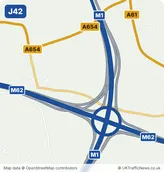 Map of M1 junction 42