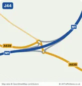 Map of M1 junction 44