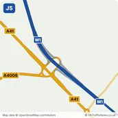 Map of M1 junction 5