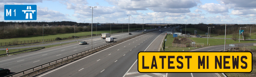 Map Of The M1 Map Of The M1 Motorway Junctions