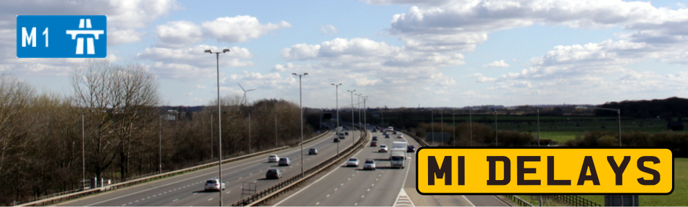 Map Of The M1 Map Of The M1 Motorway Junctions